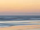 Abstract blur of sunset sea and beach. Art Print